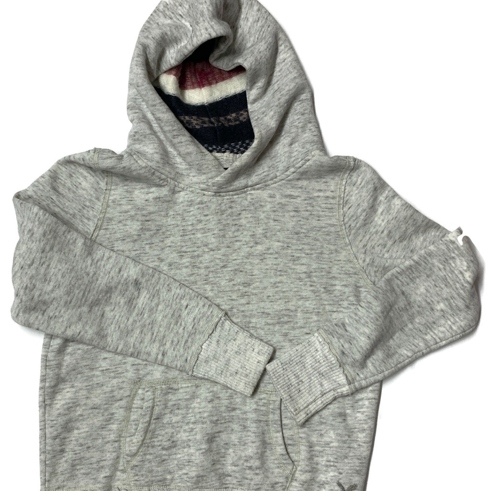 American Eagle Outfitters Hoodie Pull Up Gray L